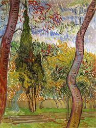 The Garden of Saint-Paul Hospital - Vincent Van Gogh Oil Painting