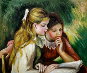 La Lecture II -  Pierre Auguste Renoir Oil Painting