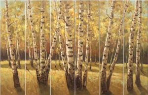Autumn woods - Oil Painting Reproduction On Canvas