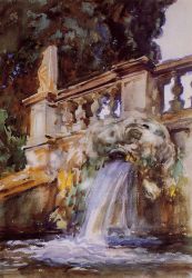 Villa Torlonia, Frascati -   John Singer Sargent Oil Painting