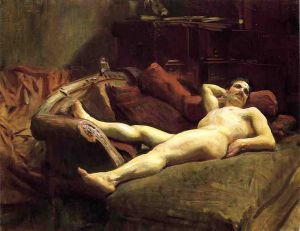 Male Model Resting - John Singer Sargent Oil Painting