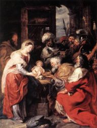 Adoration of the Magi -  Peter Paul Rubens oil painting