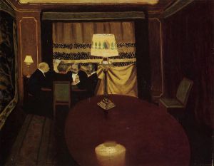 The Poker Game -  Felix Vallotton Oil Painting