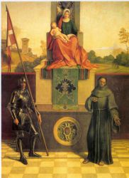 The Castelfranco Madonna - Giorgio Barbarelli da Castelfranco Oil Painting