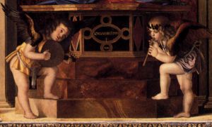 Frari Triptych (detail) V - Giovanni Bellini Oil Painting