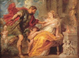 Mars and Rhea Silvia - Peter Paul Rubens oil painting