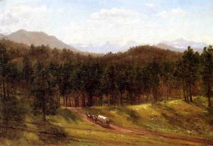 A Mountain Trail, Colorado - Thomas Worthington Whittredge Oil Painting