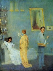 The Artist\'s Studio -   James Abbott McNeill Whistler Oil Painting,