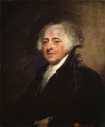 John Adams V -  Gilbert Stuart Oil Painting