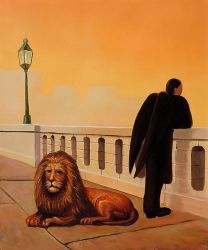 Homesickness -Rene Magritte Oil Painting