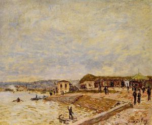 Seine at Daybreak -  Alfred Sisley Oil Painting