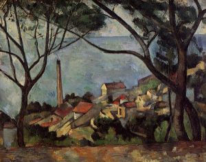 The Sea at L\'Estaque -  Paul Cezanne Oil Painting