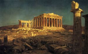 The Parthenon -   Frederic Edwin Church Oil Painting