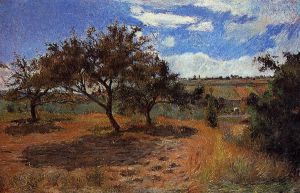 Apple Trees at l\'Hermitage II -  Paul Gauguin Oil Painting