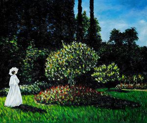 Jeanne-Marguerite Lecadre (Lady in a Garden) -  Claude Monet Oil Painting