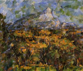 Mont Sainte-Victoire Seen from Les Lauves - Paul Cezanne Oil Painting