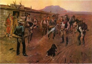 The Tenderfoot -   Charles Marion Russell Oil Painting