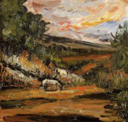 Landscape IV - Paul Cezanne Oil Painting