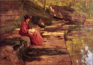 Daisy by the River - Oil Painting Reproduction On Canvas