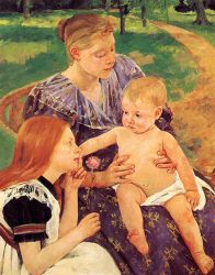 The Family -  Mary Cassatt Oil Painting