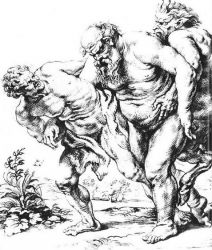 Silenus (or Bacchus) and Satyrs -   Peter Paul Rubens Oil Painting