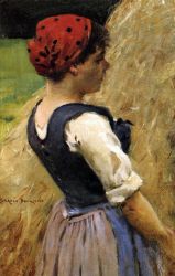 Normandy Girl - Oil Painting Reproduction On Canvas