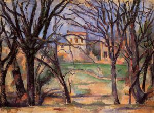 Trees and Houses - Paul Cezanne Oil Painting