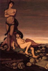 The Last Man - Elihu Vedder Oil Painting