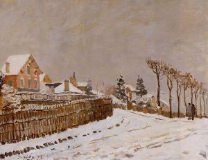 Snow at Louveciennes II -   Alfred Sisley Oil Painting