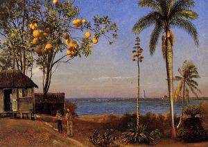 A View in the Bahamas - Albert Bierstadt Oil Painting