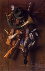 After the Hunt 3 -  William Michael Harnett Oil Painting