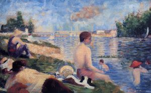 Final Study for 'Bathing at Asnieres - Oil Painting Reproduction On Canvas
