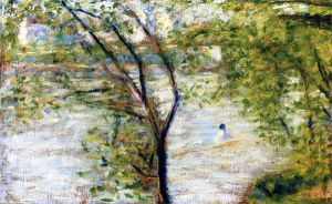 Un Perissoire - Georges Seurat Oil Painting