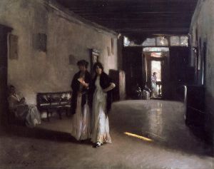Venetian Interior - John Singer Sargent Oil Painting