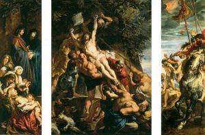 Raising of the Cross -  Peter Paul Rubens oil painting