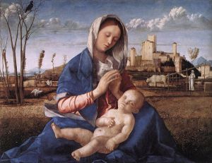 Madonna of the Meadow (Madonna del Prato) - Giovanni Bellini Oil Painting