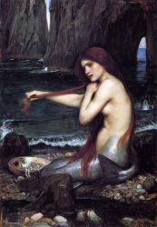 A Mermaid - Oil Painting Reproduction On Canvas