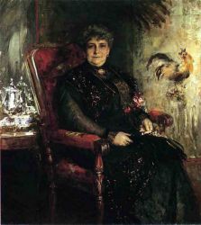 Portrait of Mme. E. H. Bensel - Oil Painting Reproduction On Canvas