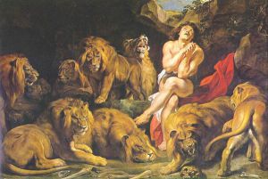 Daniel in the Lion\'s Den -   Peter Paul Rubens Oil Painting