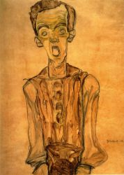 Self Portrait - Egon Schiele Oil Painting