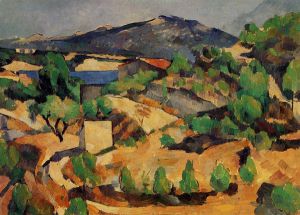 Mountains Seen from L\'Estaque -   Paul Cezanne Oil Painting
