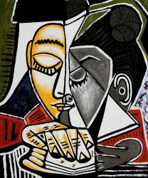 Tete d\'une Femme Lisant -  Pablo Picasso Oil Painting