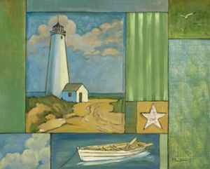 Lighthouse 2 - Oil Painting Reproduction On Canvas
