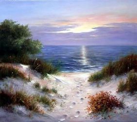 Dune in Evening - Oil Painting Reproduction On Canvas