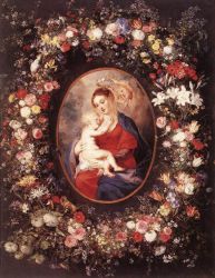 The Virgin and Child in a Garland of Flower -  John Singer Sargent Oil Painting