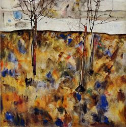 Winter Trees - Egon Schiele Oil Painting