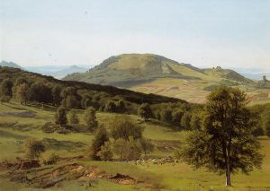 Landscape: Hill and Dale -  Albert Bierstadt Oil Painting