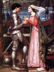 Tristram and Isolde - John William Waterhouse Oil Painting
