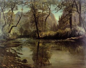 Yosemite Valley, California - Albert Bierstadt Oil Painting