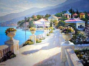 Mediterranean Scenery Gallery - Oil Painting Reproduction On Canvas
